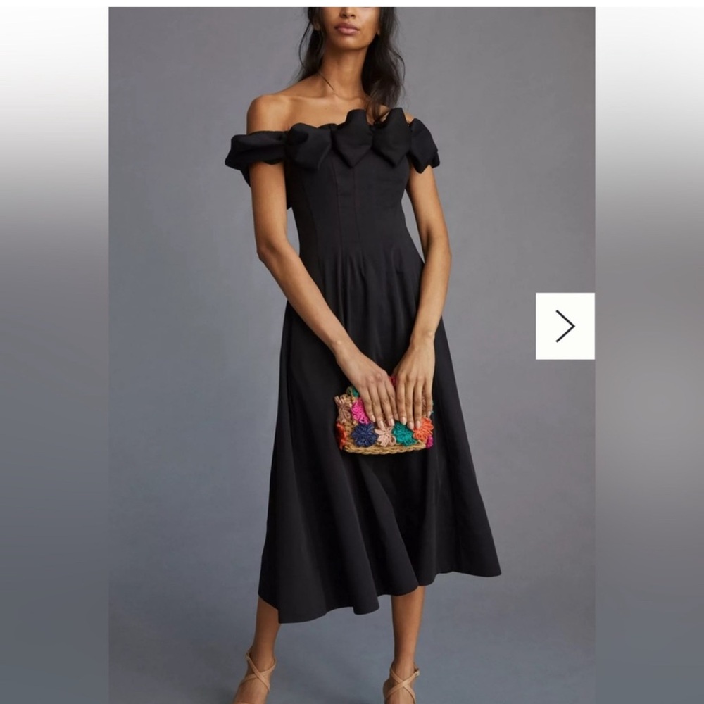 MAEVE OFF-THE-SHOULDER BOW DRESS